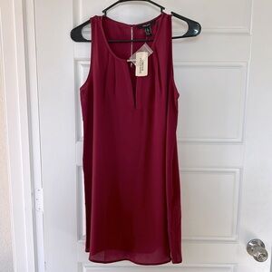Forever 21 burgundy color dress xs